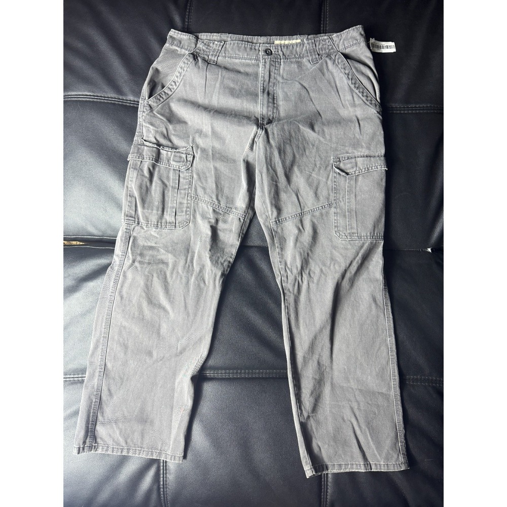 Wrangler Men's Cargo Pants Stretch Relaxed Fit‎ Anthracite Gray W36 L30